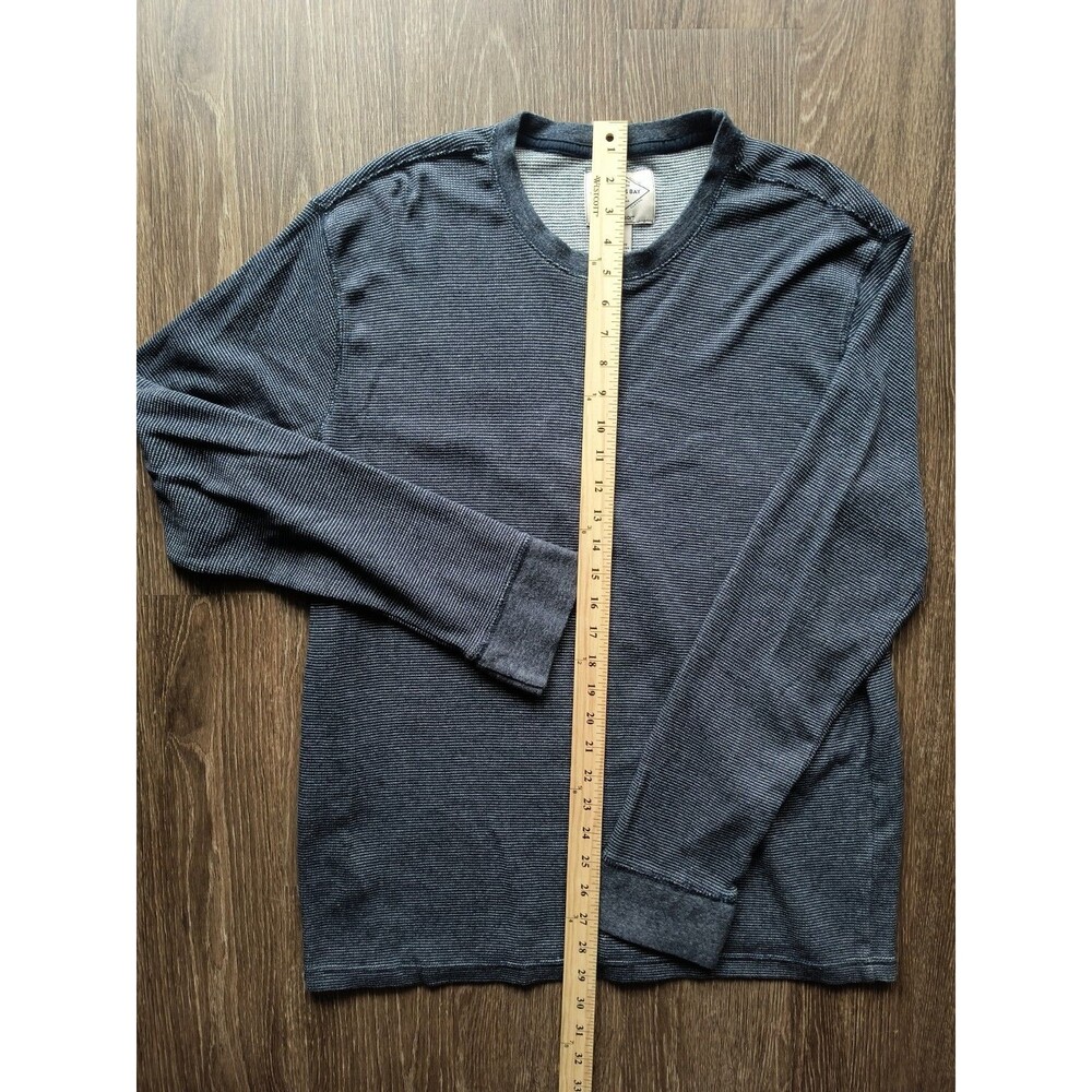 St. John's Bay Men's Waffle Knit Long Sleeve Shirt Size XL Blue